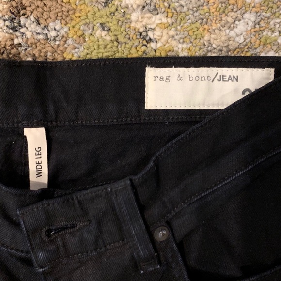 Rag & Bone wide leg black jeans - Picture 5 of 5
